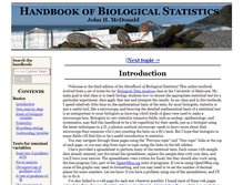 Tablet Screenshot of biostathandbook.com